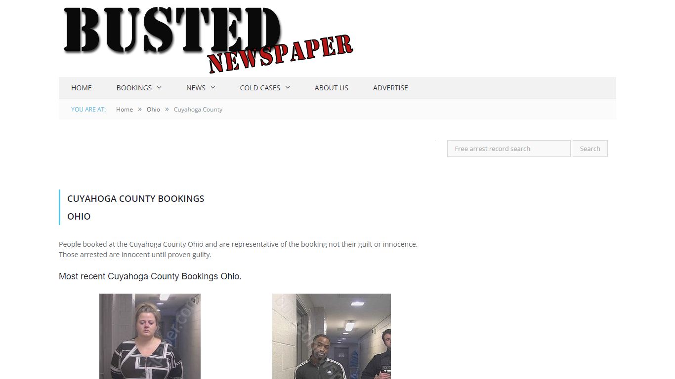Cuyahoga County, OH Mugshots - BUSTEDNEWSPAPER.COM